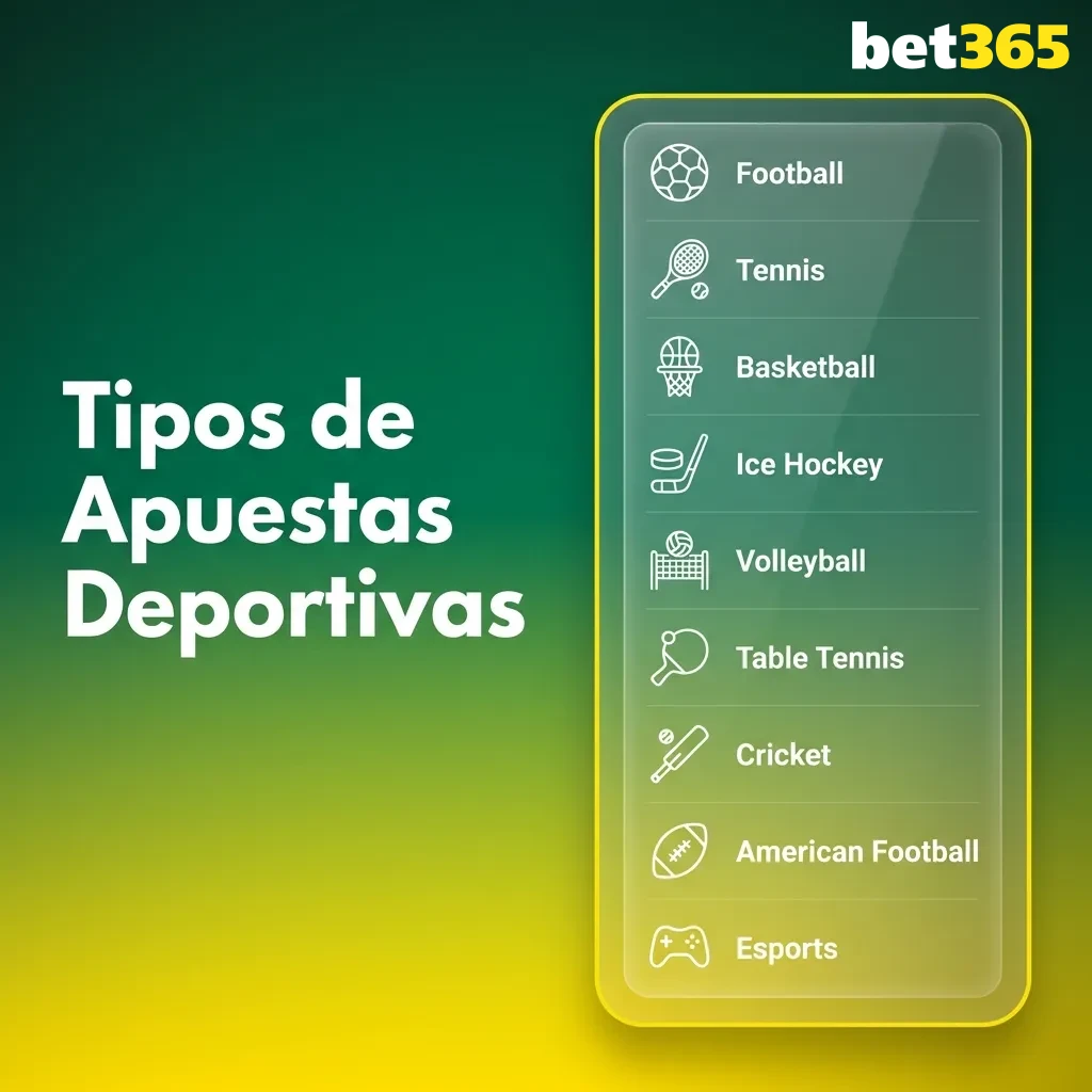 Sports betting options covering football, tennis, and basketball with live odds and multiple markets available