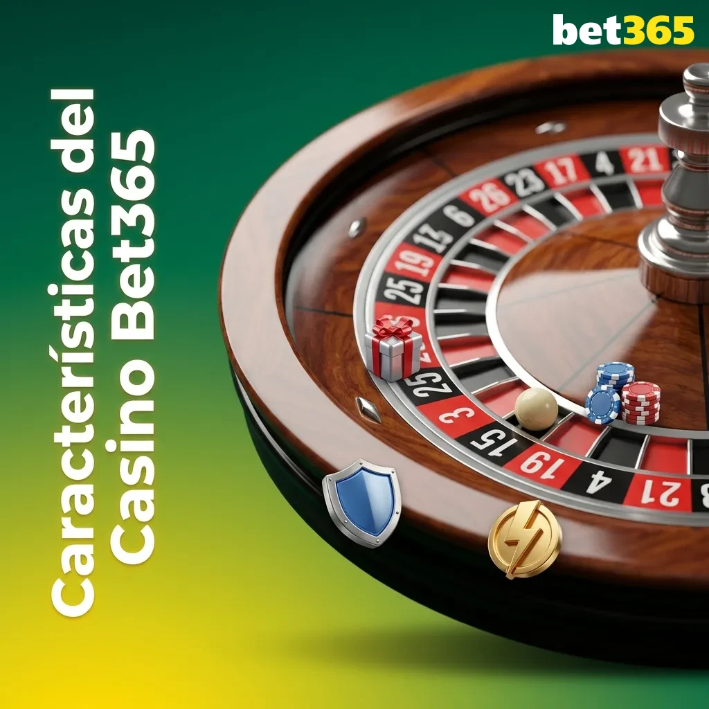Bet365 casino platform interface showing mobile app, 24/7 support, and fast withdrawal features for Chilean players